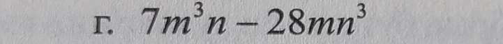 7m^3n-28mn^3