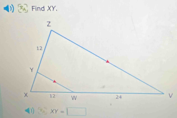 x_A Find XY. 
(1) R_A XY=□