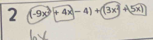 2(-9x^2+4x-4)+(3x^2+5x)