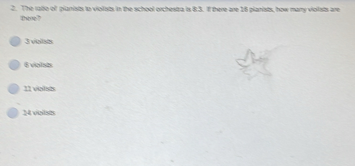 Solved: The ratio of pianists to violists in the school orchestra is 8: ...