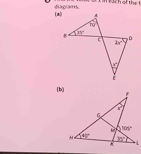 each of the f
diagrams.
(a)
(b)