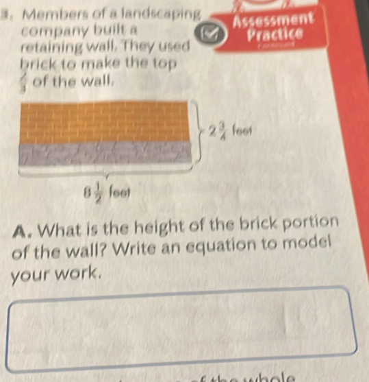 Solved: Members of a landscaping company built a Assessment retaining ...