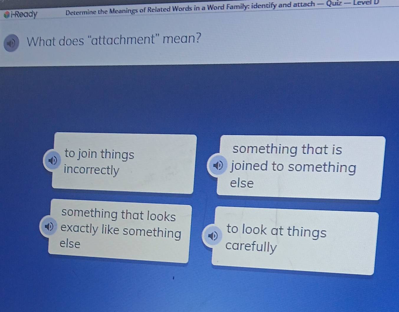 Solved: i-Ready Determine the Meanings of Related Words in a Word ...