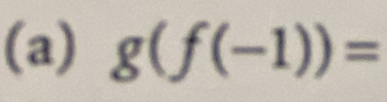 g(f(-1))=