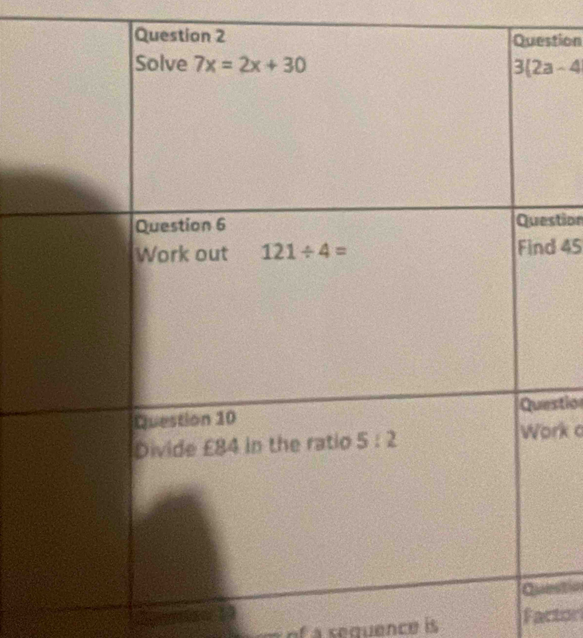 tion
stion
45
stio
rk c
st =
à a sequence is Factor