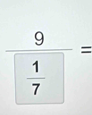 frac 9boxed  1/7 =