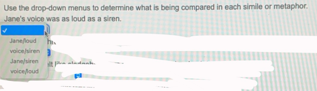 Solved: Use the drop-down menus to determine what is being compared in ...