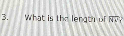 What is the length of overline NV 2