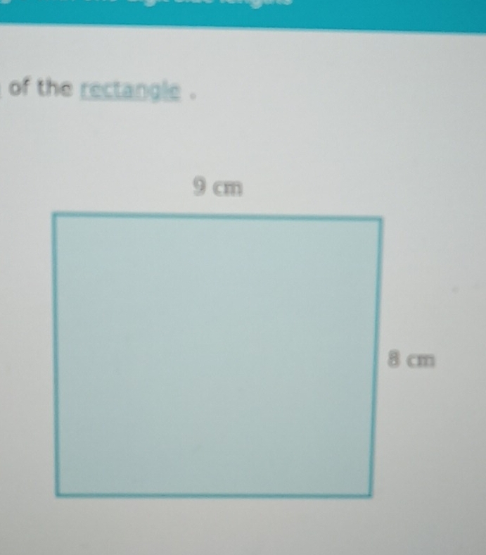 of the rectangle .