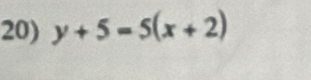 y+5=5(x+2)