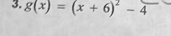 g(x)=(x+6)^2-4