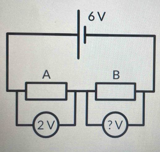 6V
A
B
2V ? V