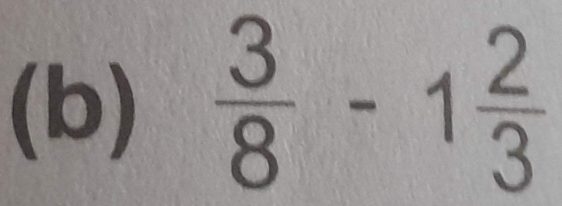  3/8 -1 2/3 