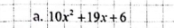 10x^2+19x+6