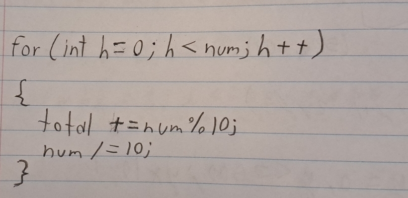 for (int h=0;h

x ofal t=ncm% 10j
hum 1=10;
