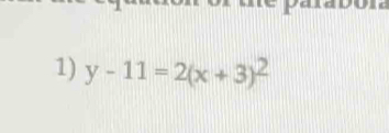 y-11=2(x+3)^2