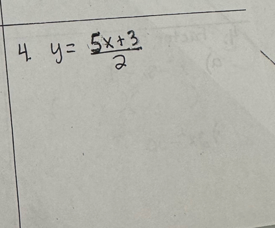 y= (5x+3)/2 