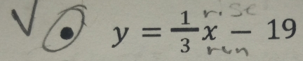 y = ÷x-19