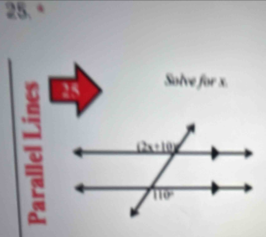 ª
Solve for x.
 8/9 
4x-1