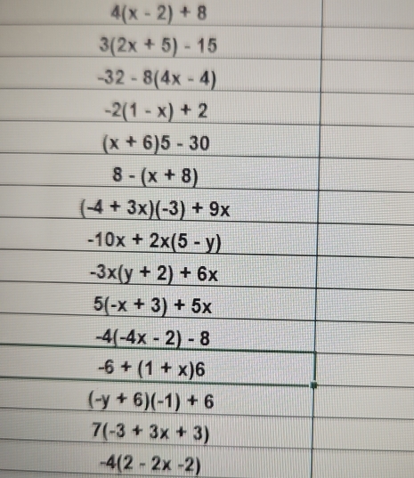 4(x-2)+8
-4(2-2x-2)