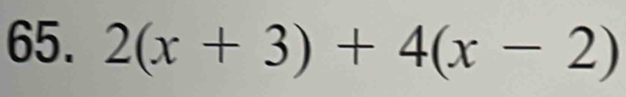 2(x+3)+4(x-2)