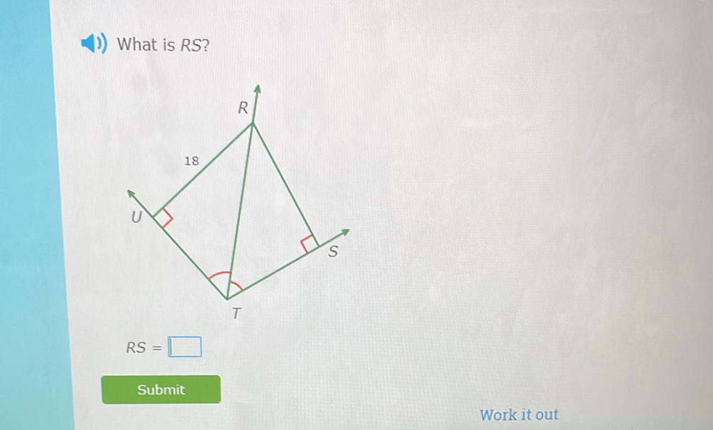 What is RS?
RS=□
Submit 
Work it out