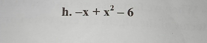 -x+x^2-6