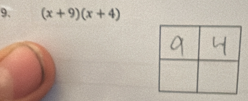 (x+9)(x+4)