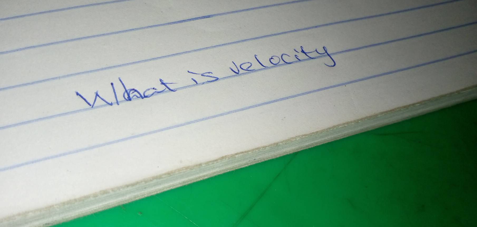 What is velocity