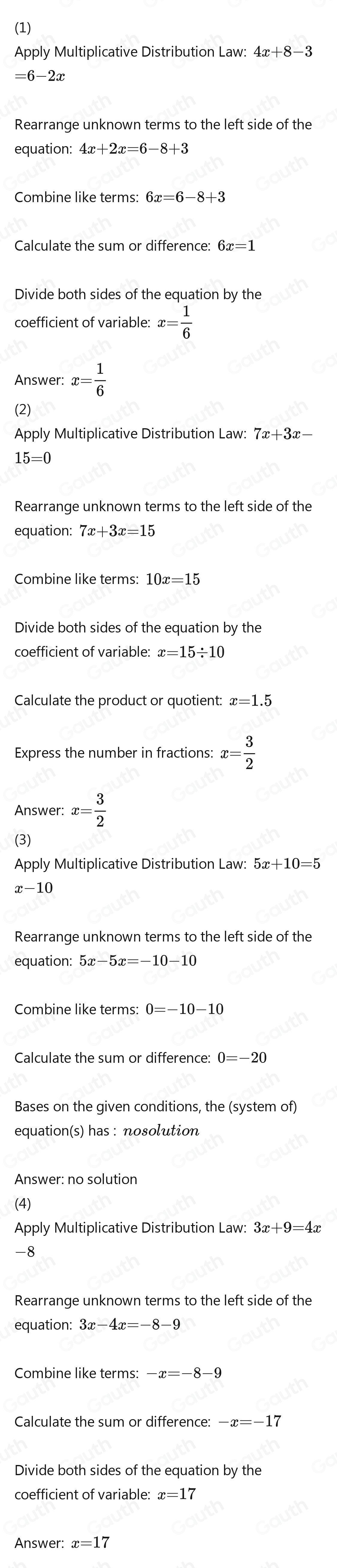 Solved: SHARP Worksheet 17: Algebraic Equations Grade 9 Mathematics 1 ...