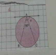 A
α
80°
A
B C