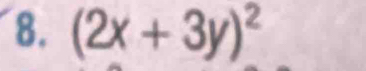 (2x+3y)^2