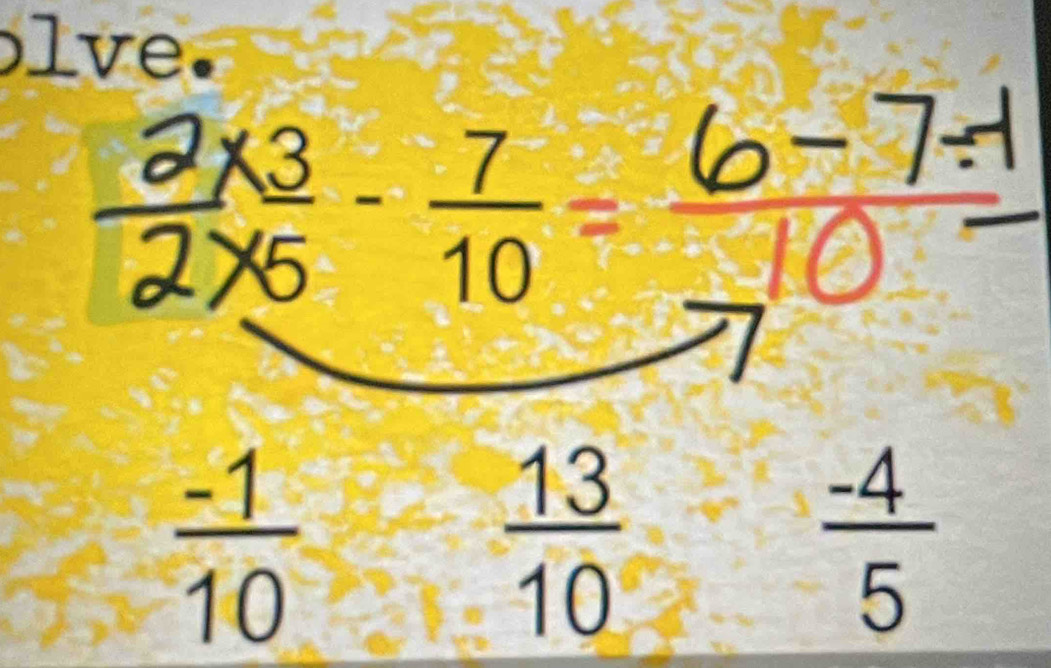 lve.
67
 (-1)/10 
 13/10 
 (-4)/5 