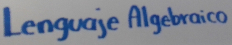 Lenguage Algebraico