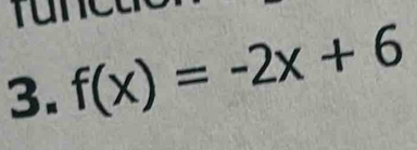 f(x)=-2x+6