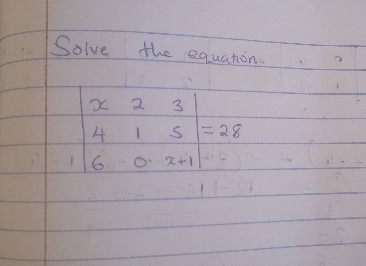 Solve the equaton.