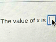 The value of x is LM