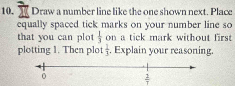 Solved: Draw a number line like the one shown next. Place equally ...