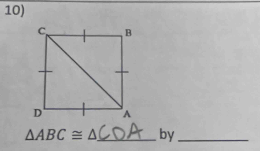 △ ABC≌ △
by_