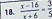  (x-16)/x+6 = 3/5 