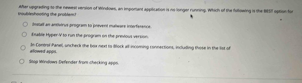 Solved: After upgrading to the newest version of Windows, an important ...