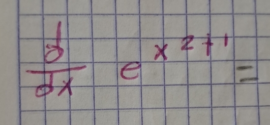  d/dx e^(x^2)+1=