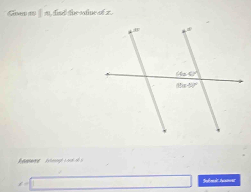 || fnd the vle of z .

x=
Subnit Answer