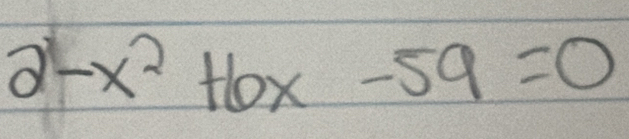 2-x^2+6x-59=0