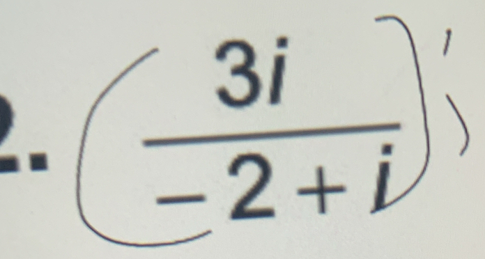 ( 3i/-2+i )^7