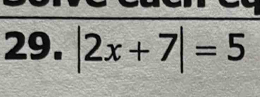 |2x+7|=5