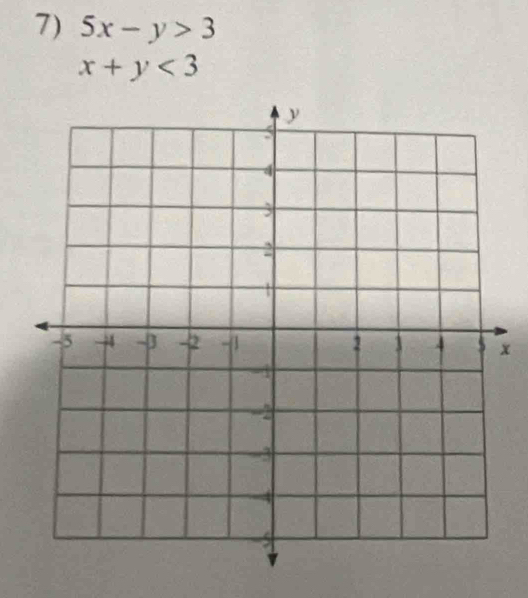 5x-y>3
x+y<3</tex>
x