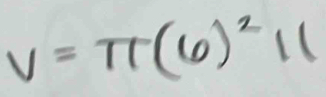 V=π (6)^211