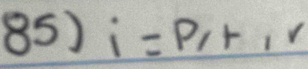 i= PI+V