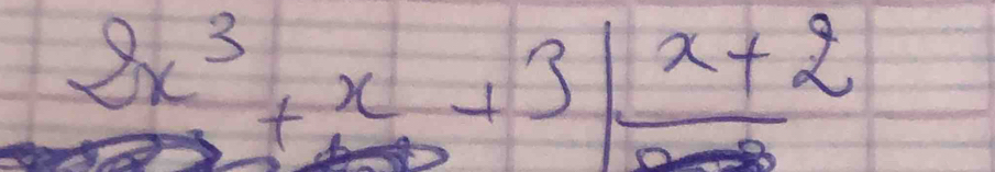 beginarrayr 8x^3+x+31frac x+2